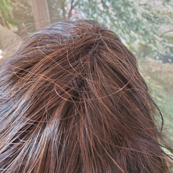 New Dark Brown With Highlights Synthetic Wig,med Length - Picture 6 of 15